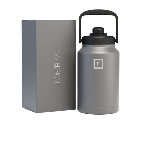 Iron Flask Bottle with Spout Lid 3.8L Graphite - Image 01