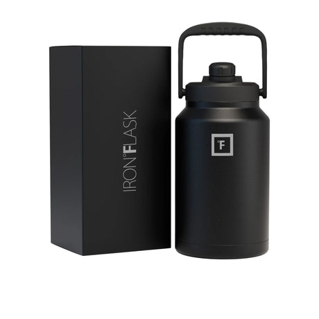 Iron Flask Bottle with Spout Lid 3.8L Midnight Black - Image 01