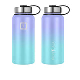 Iron Flask Wide Mouth Bottle with Straw Lid 950ml Cotton Candy - Image 03