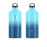 Iron Flask Narrow Mouth Bottle with Spout Lid 1.9L Blue Waves - Image 04