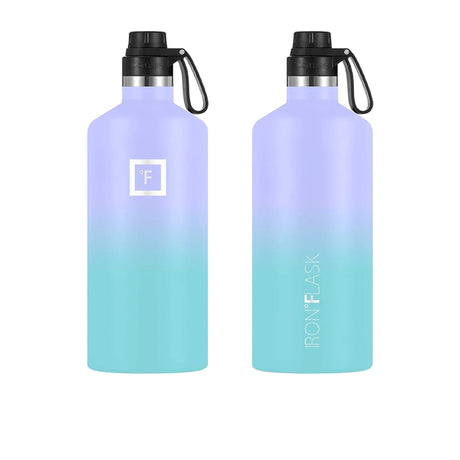 Iron Flask Narrow Mouth Bottle with Spout Lid 1.9L Cotton Candy - Image 02