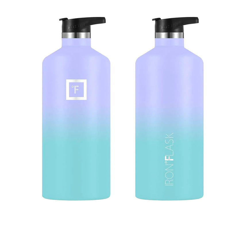 Iron Flask Narrow Mouth Bottle with Spout Lid 1.9L Cotton Candy - Image 03