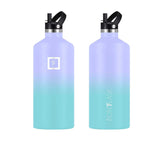 Iron Flask Narrow Mouth Bottle with Straw Lid 1.9L Cotton Candy - Image 02