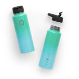 Iron Flask Wide Mouth Bottle with Spout Lid 1.2L Sky - Image 03