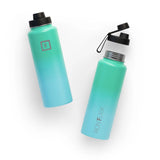 Iron Flask Wide Mouth Bottle with Spout Lid 1.2L Sky - Image 04