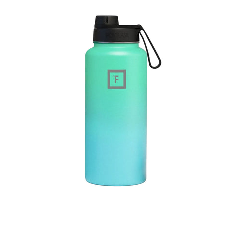 Iron Flask Wide Mouth Bottle with Spout Lid 950ml Sky - Image 01