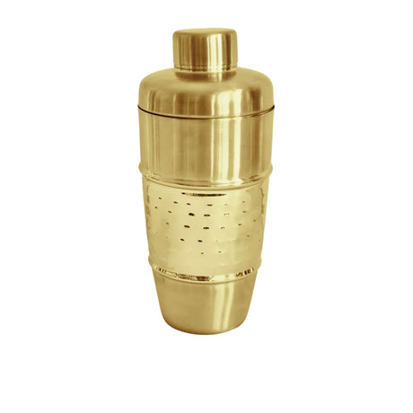 J.Elliot Home Alfie Cocktail Shaker 500ml Hammered Gold - Image 01