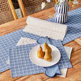 J.Elliot Home Amanda Rectangular Placemat Set of 4 Dusty Blue - Image 02