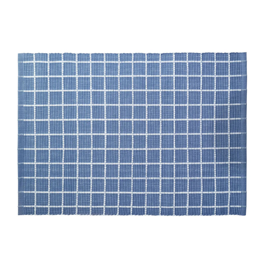 J.Elliot Home Amanda Rectangular Placemat Set of 4 Dusty Blue - Image 03