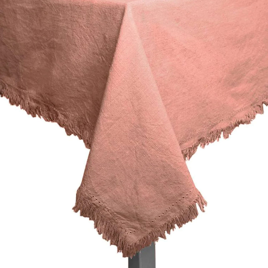 J.Elliot Home Avani Tablecloth 150x250cm Clay Pink - Image 01