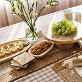 J.Elliot Home Blake Rectangular Jute Placemat Set of 4 White and Warm - Image 04