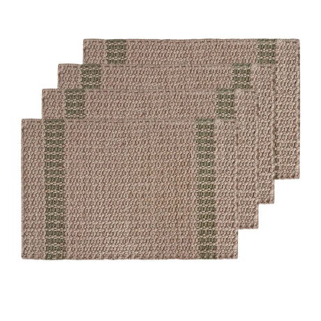 J.Elliot Home Conner Rectangular Placemat Set of 4 Olive - Image 01