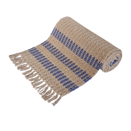 J.Elliot Home Conner Jute Runner 37x180cm Navy - Image 01