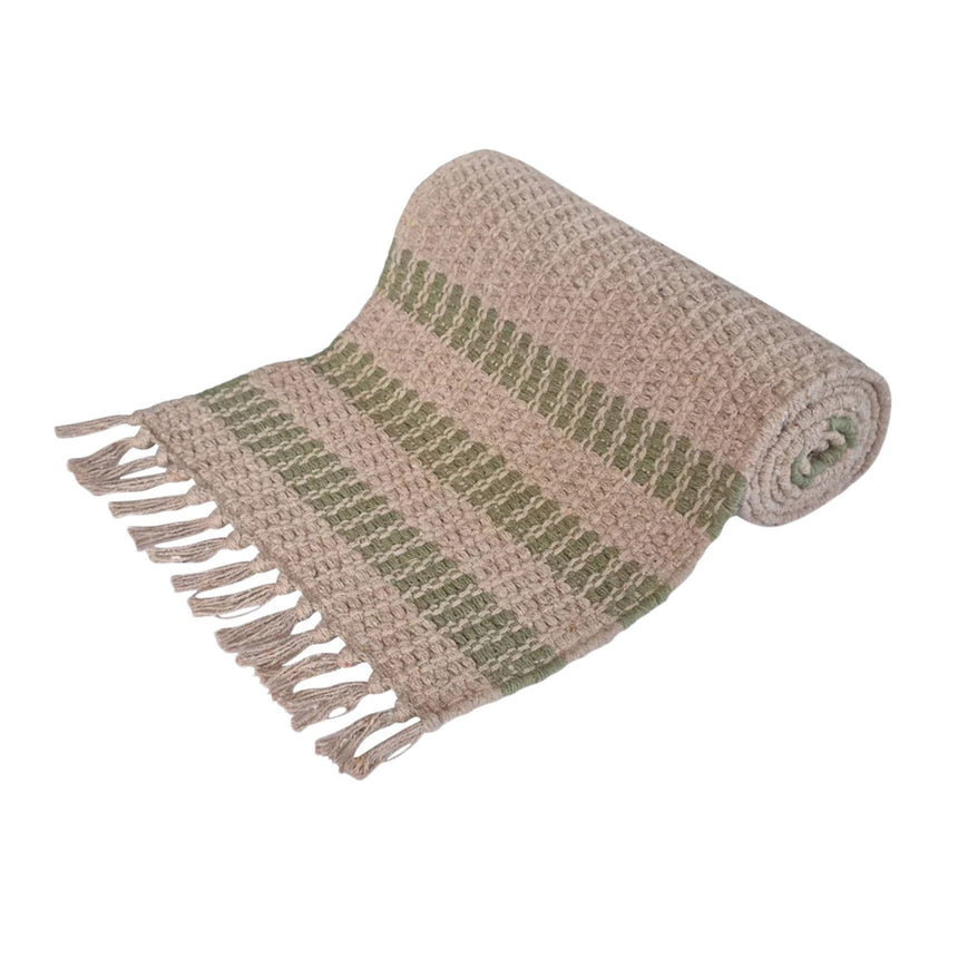 J.Elliot Home Conner Jute Runner 37x180cm Olive - Image 01