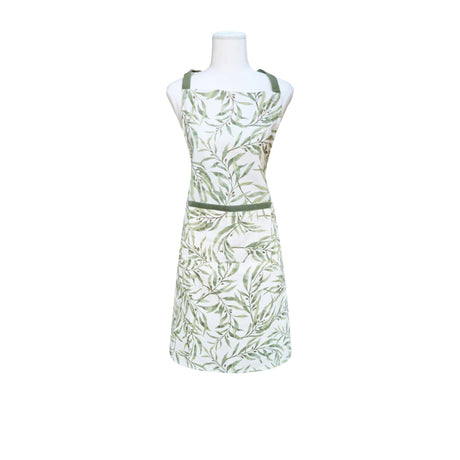 J.Elliot Home Eucalyptus Apron Ivory and Forest - Image 01