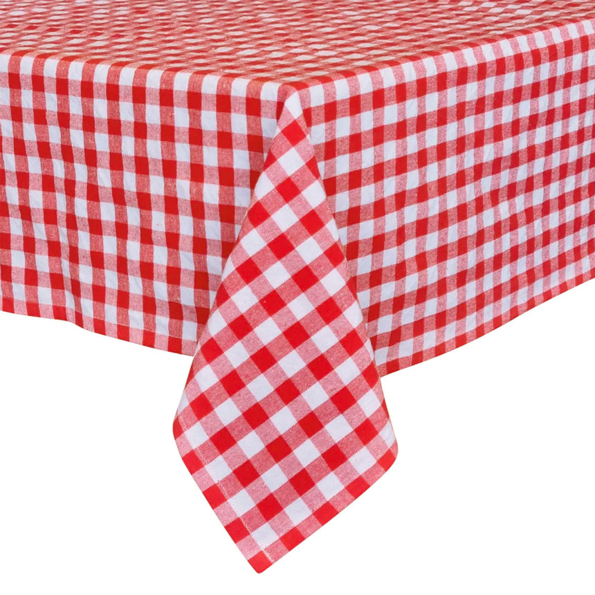 J.Elliot Home Ginny Tablecloth 150x270cm Dusty Red - Image 01