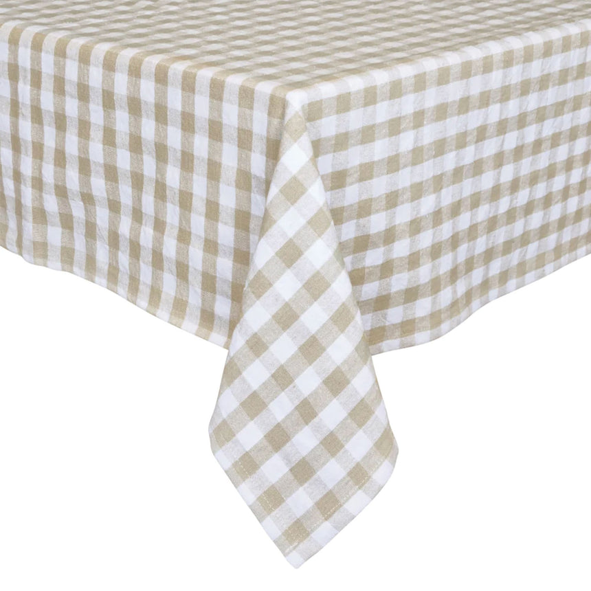 J.Elliot Home Ginny Tablecloth 150x270cm Grey Beige - Image 01