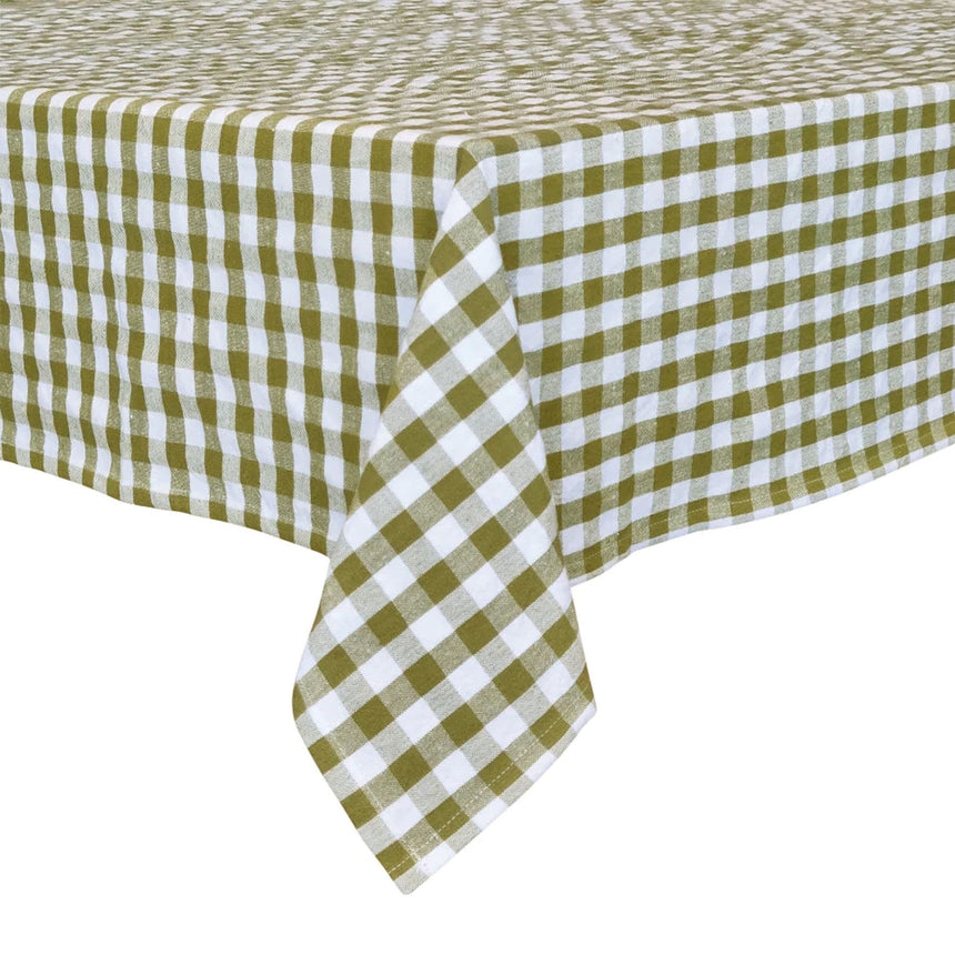 J.Elliot Home Ginny Tablecloth 150x300cm Bay Leaf - Image 01