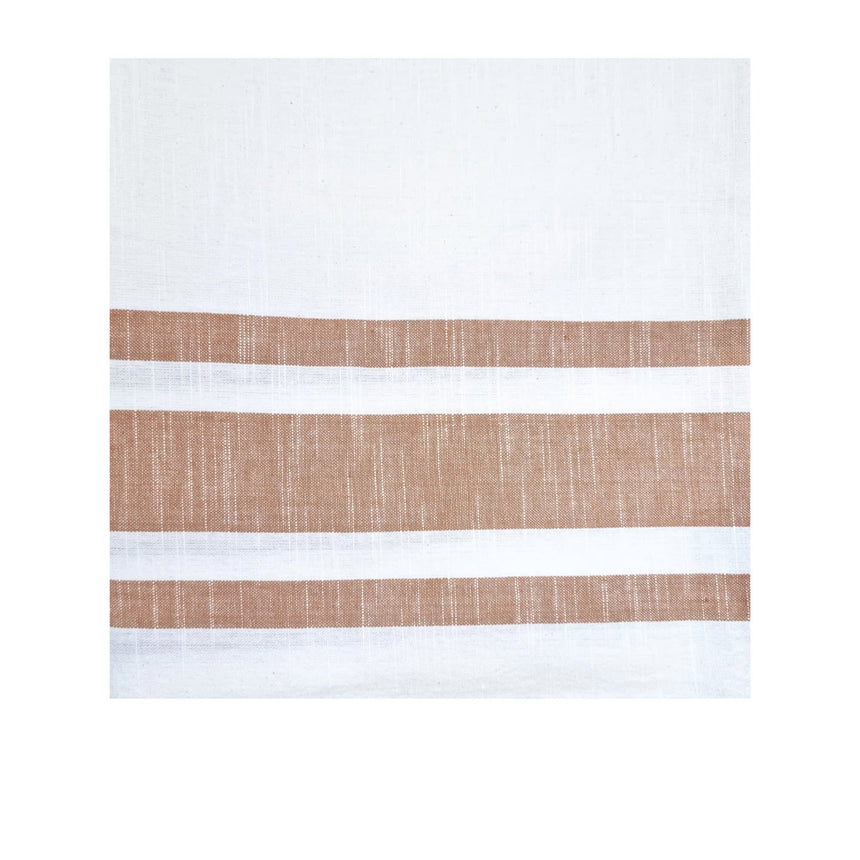 J.Elliot Home Kaileb Tablecloth 150x250cm Cocoa and Ivory - Image 03