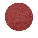 J.Elliot Home Madden Round Placemat 4pk Dusty Red - Image 02