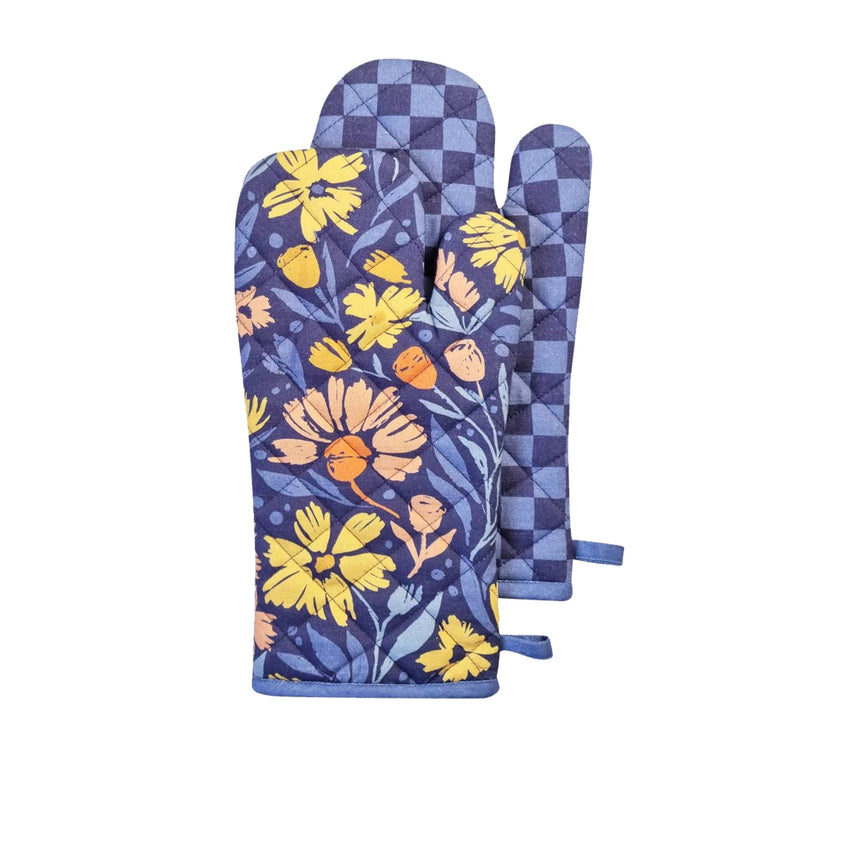 J.Elliot Home Millie Oven Mitt Set of 2 Dusty Blue - Image 01