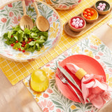 J.Elliot Home Millie Rectangular Placemat Set of 4 Bubble Gum - Image 02