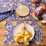 J.Elliot Home Millie Rectangular Placemat Set of 4 Dusty Blue - Image 03