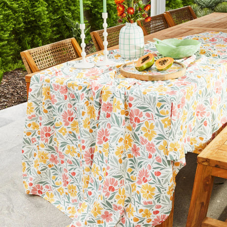 J.Elliot Home Millie Tablecloth 150x270cm Bubble Gum - Image 02