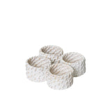 J.Elliot Home Pacifica Rattan Napkin Ring Set of 4 - Image 01