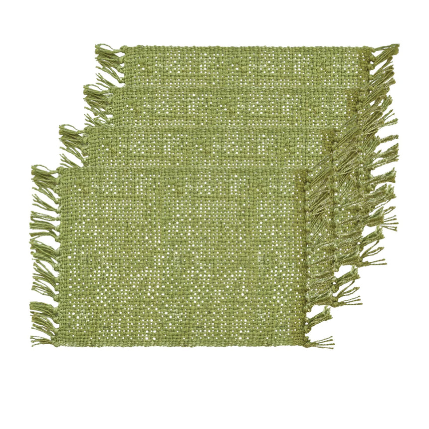 J.Elliot Home Rowan Rectangular Jute Placemat Set of 4 Bay Leaf - Image 01