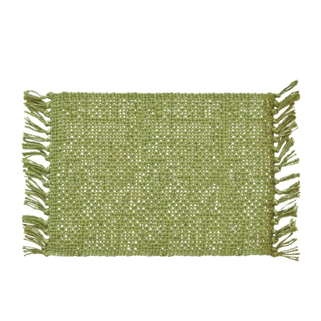 J.Elliot Home Rowan Rectangular Jute Placemat Set of 4 Bay Leaf - Image 02