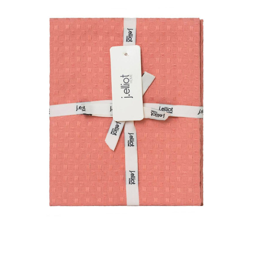 J.Elliot Home Waffle Tea Towel Set of 2 Clay Pink - Image 02