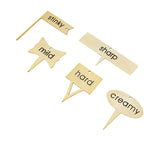 J.Elliot Home Zola Cheese Marker 5pc Gold - Image 01