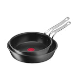 Tefal Jamie Oliver Cooks Classic Induction Non-Stick Hard Anodised Twin Pack Frypan Set - Image 01