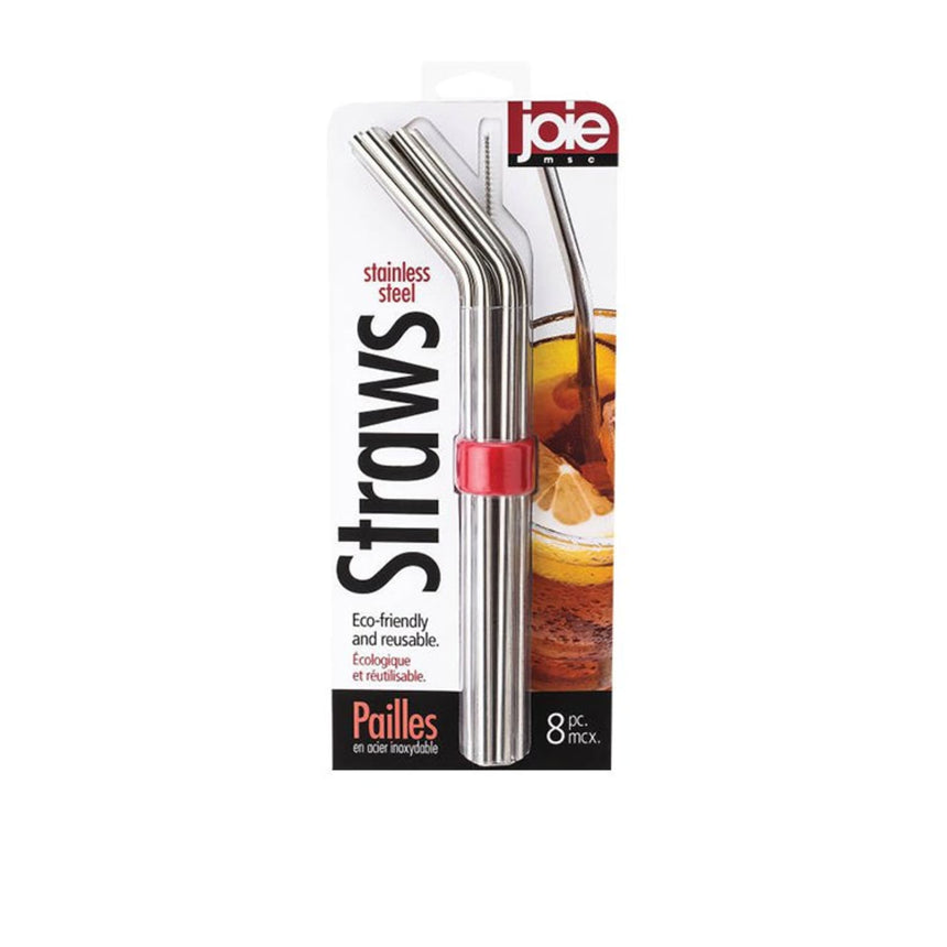 Joie Stainless Steel Straws - 6 Pack - Image 01