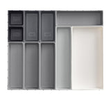 Joseph Joseph Blox Drawer Organiser Set 10pc Grey - Image 01