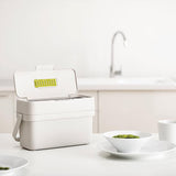 Joseph Joseph Compo Food Waste Caddy 4 Litre Stone - Image 06