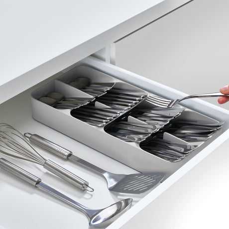 Joseph Joseph DrawerStore Large Compact Cutlery Organiser Grey - Image 02