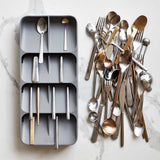 Joseph Joseph DrawerStore Cutlery and Utensil Organiser Grey - Image 02