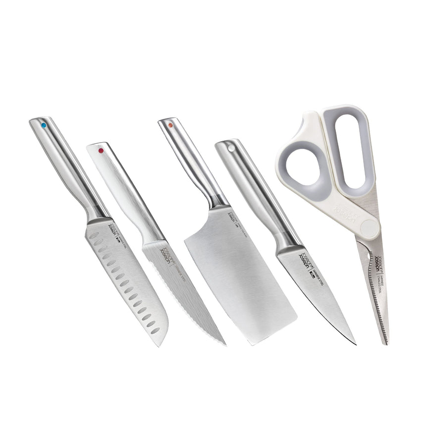 Joseph Joseph Elevate Fusion 5 Piece Knife and Scissor Block Set - Image 02