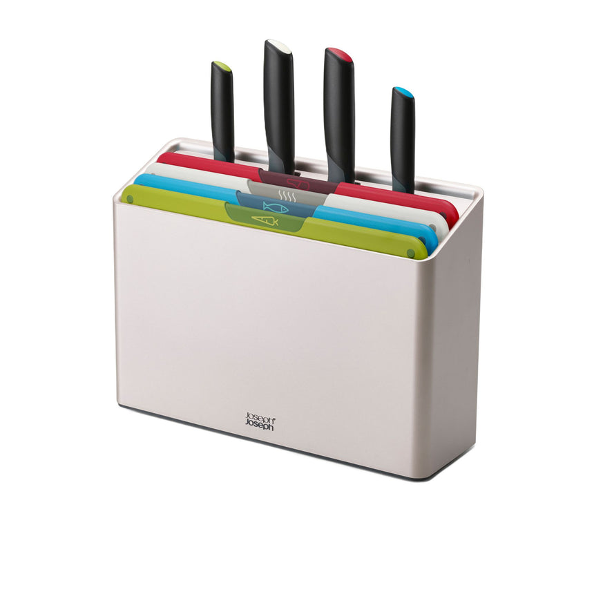 Joseph Joseph Folio Icon Plus 8 Piece Knife and Chopping Board Set Multicolour - Image 01