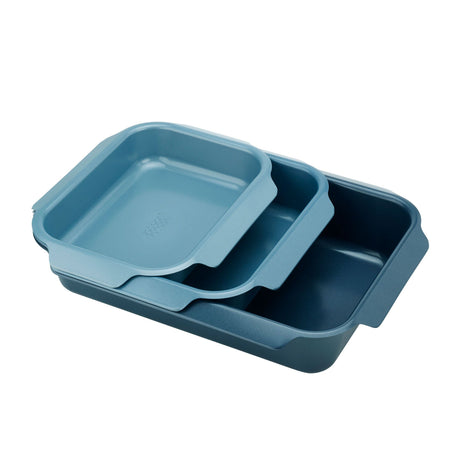 Joseph Joseph Nest Oven Roasting Tray Set 3pc Blue - Image 01