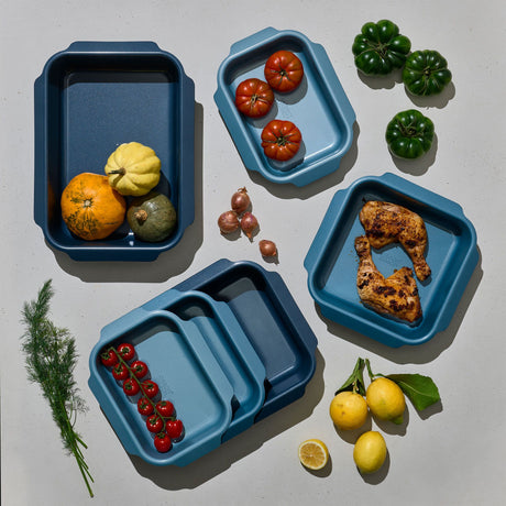 Joseph Joseph Nest Oven Roasting Tray Set 3pc Blue - Image 02