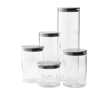 Joseph Joseph Podium Storage Container 5 Piece Set Stainless Steel - Image 01