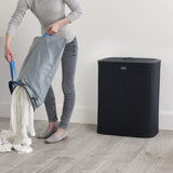 Joseph Joseph Tota 90L Laundry Separation Basket Carbon in Black - Image 04