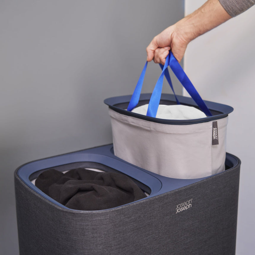 Joseph Joseph Tota 90L Laundry Separation Basket Carbon in Black - Image 05