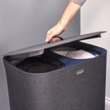 Joseph Joseph Tota 90L Laundry Separation Basket Carbon in Black - Image 06