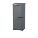 Joseph Joseph Totem Compact Waste & Recycling Bin 40L Graphite - Image 01