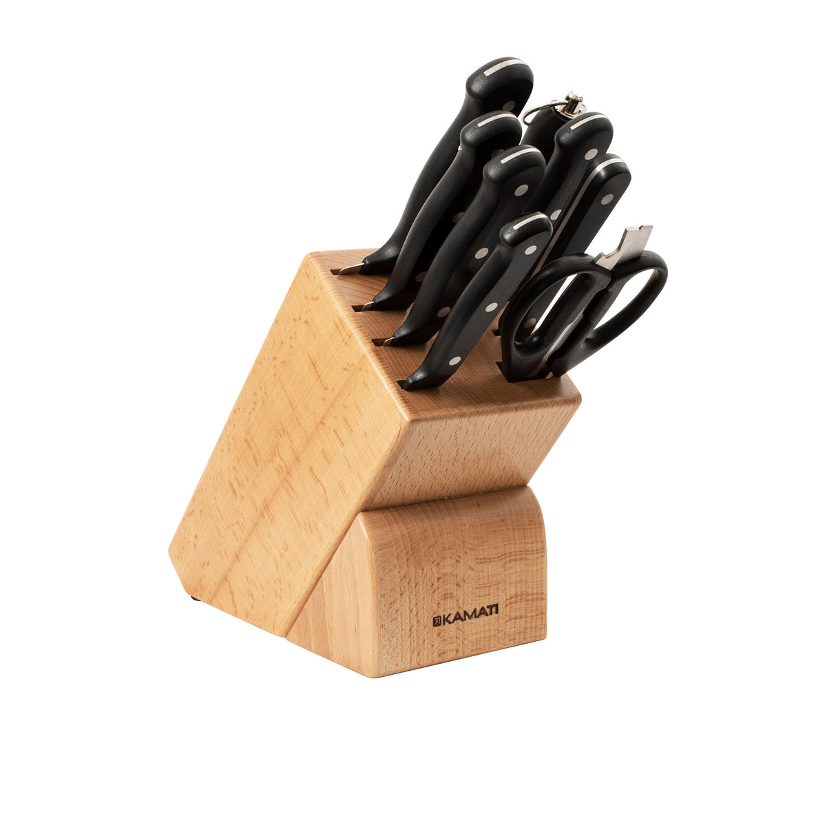 Kamati Gourmet Knife Block 9 Piece Set - Image 01