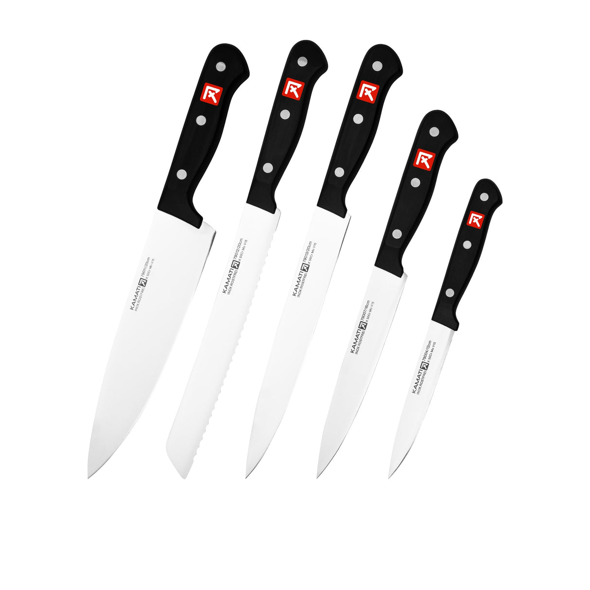 Kamati Gourmet Knife Block 9 Piece Set - Image 02